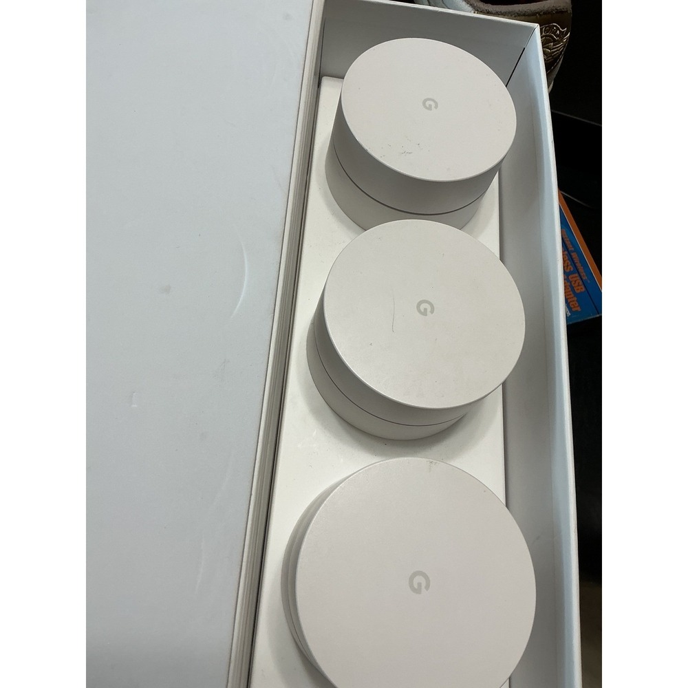 Google Wifi AC1304 Mesh System 3 Pack White Wireless Router AC-1304